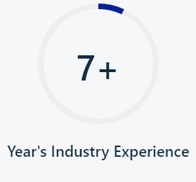 7+ Year's Industry Experience icon