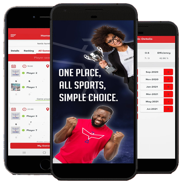 Mobrilz sport app development portfolio - Challanger